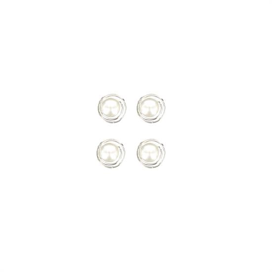 L.C. ACC.CAPELLI 203-107 PEARCING ARGENTO PERLA