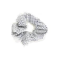 DESSATA ZOPFGUMMI SCRUNCHIE VINTAGE WEISS