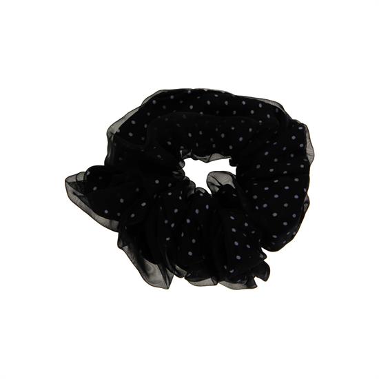 DESSATA ZOPFGUMMI SCRUNCHIE VINTAGE SCHWARZ